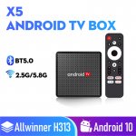 X5 Android 10 TV Box Allwinner H313 Quad-Core 1.5GB RAM 8GB ROM 4K Media Player with Multi-Language Support