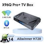 X96Q Pro+ Android 14 TV Box Allwinner H728 Octa-Core 4GB RAM 32GB ROM 4K HDR Media Player WiFi Set Top Box