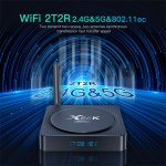 X98K Pro 5.0 Android 11 TV Box RK3566 4GB RAM 32GB ROM 4K HDR Smart Media Player with Dual-Band WiFi