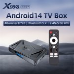 X96Q Pro+ Android 14 TV Box Allwinner H728 Octa-Core 4GB RAM 32GB ROM 4K HDR Media Player WiFi Set Top Box