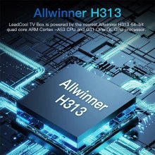 France Clearance LEADCOOLH313 4K HDR Android TV Box Android 10.0 Allwinner H313 HDR Smart TV Media Box Free Shipping