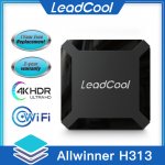 France Clearance LEADCOOLH313 4K HDR Android TV Box Android 10.0 Allwinner H313 HDR Smart TV Media Box Free Shipping