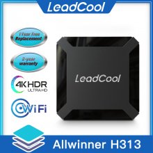 France Clearance LEADCOOLH313 4K HDR Android TV Box Android 10.0 Allwinner H313 HDR Smart TV Media Box Free Shipping