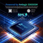 X96M200 Android 14 TV Box S905X5M 4GB RAM 64GB ROM Quad-Core A55 4K Media Player