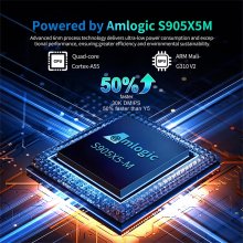 X96M200 Android 14 TV Box S905X5M 4GB RAM 64GB ROM Quad-Core A55 4K Media Player
