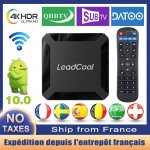 LEADCOOLH313 Android 10.0 iptv box Allwinner H313 4k HDR 2.4GHZ Wireless wifi 2GB 16GB smart iptv france arabic media player