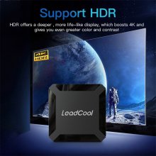 France Clearance LEADCOOLH313 4K HDR Android TV Box Android 10.0 Allwinner H313 HDR Smart TV Media Box Free Shipping