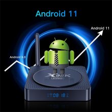 X98K Pro 5.0 Android 11 TV Box RK3566 4GB RAM 32GB ROM 4K HDR Smart Media Player with Dual-Band WiFi